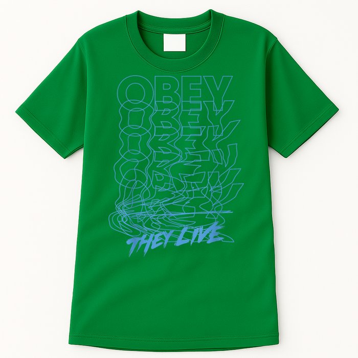 They Live Obey Outline Stack Tall T-Shirt
