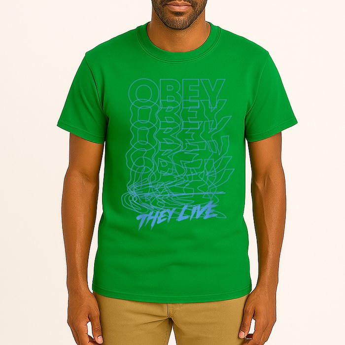 They Live Obey Outline Stack Tall T-Shirt