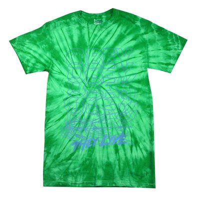 They Live Obey Outline Stack Tie-Dye T-Shirt
