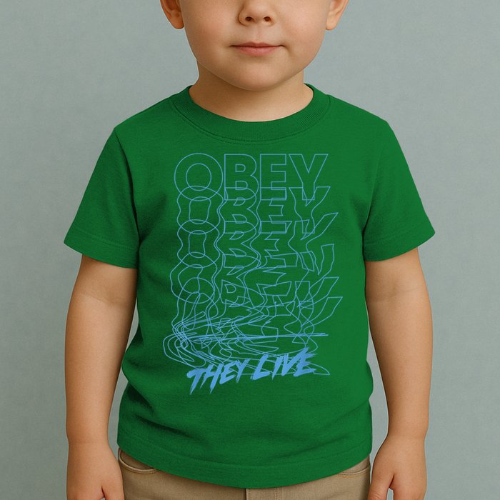 They Live Obey Outline Stack Toddler T-Shirt