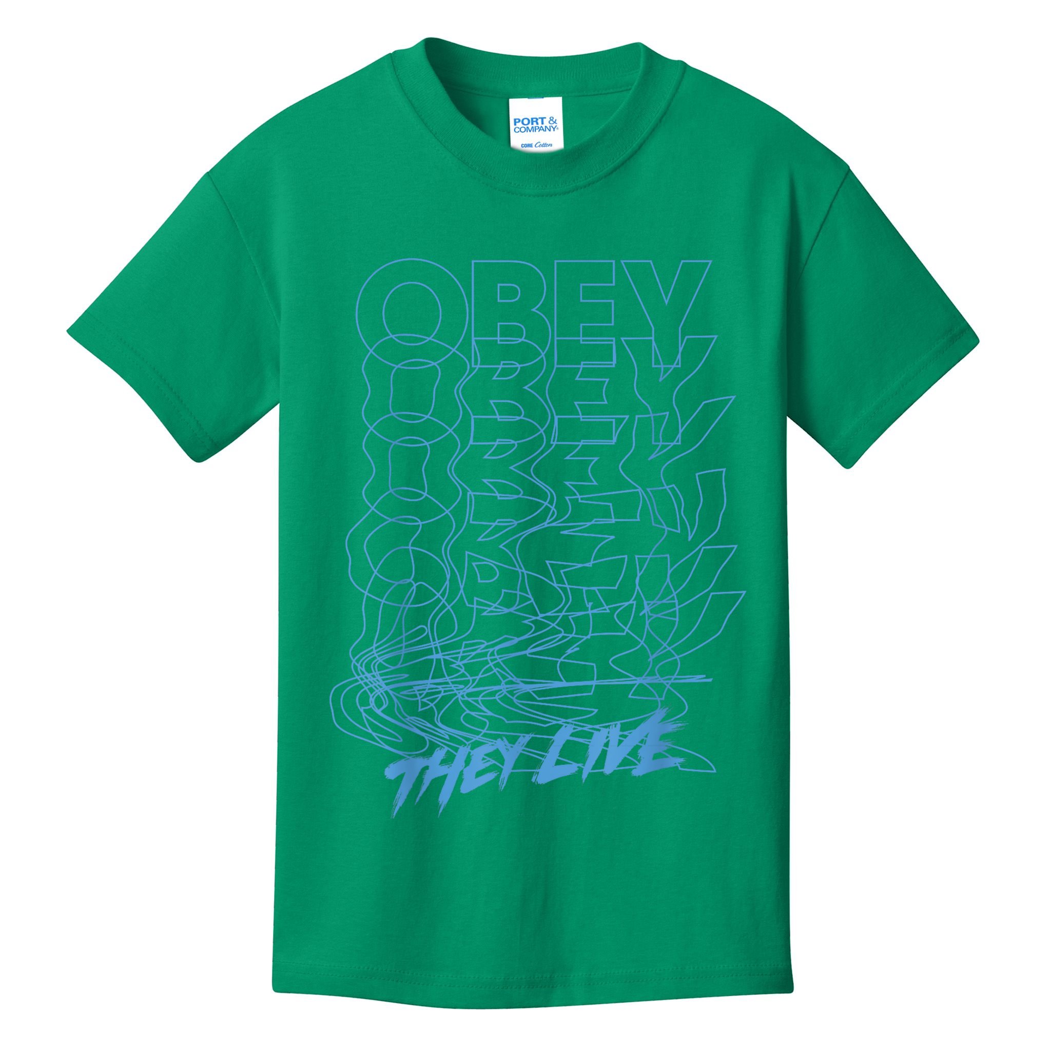 They Live Obey Outline Stack Kids T-Shirt
