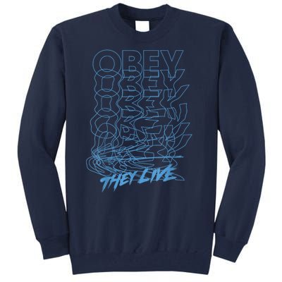 They Live Obey Outline Stack Tall Sweatshirt