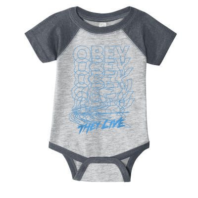 They Live Obey Outline Stack Infant Baby Jersey Bodysuit