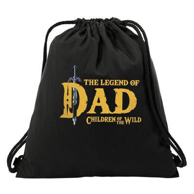 The Legend Of Dad Children Of The Wild Drawstring Bag