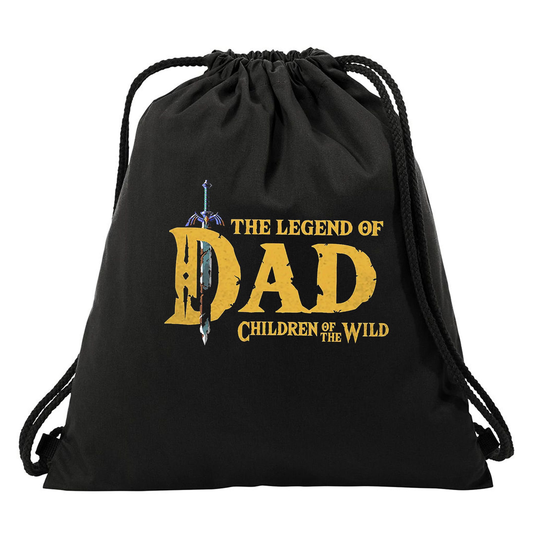 The Legend Of Dad Children Of The Wild Drawstring Bag