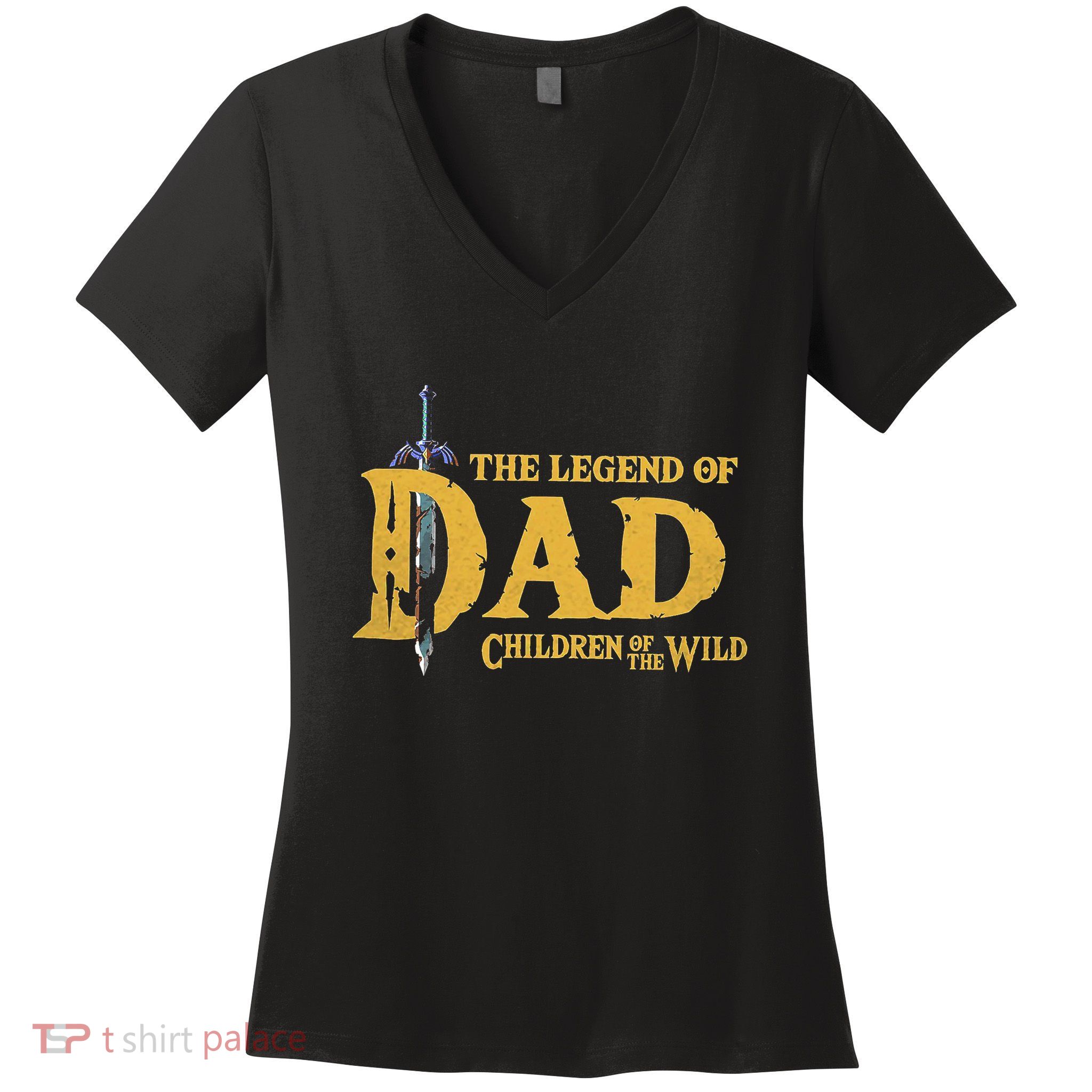 The Legend Of Dad Children Of The Wild Women's V-Neck T-Shirt