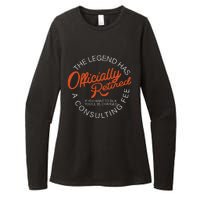 The Legend Officially Retired Womens CVC Long Sleeve Shirt