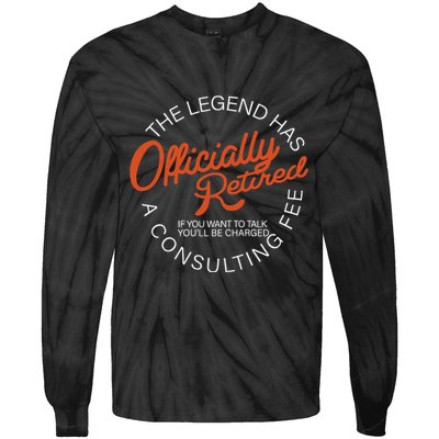 The Legend Officially Retired Tie-Dye Long Sleeve Shirt