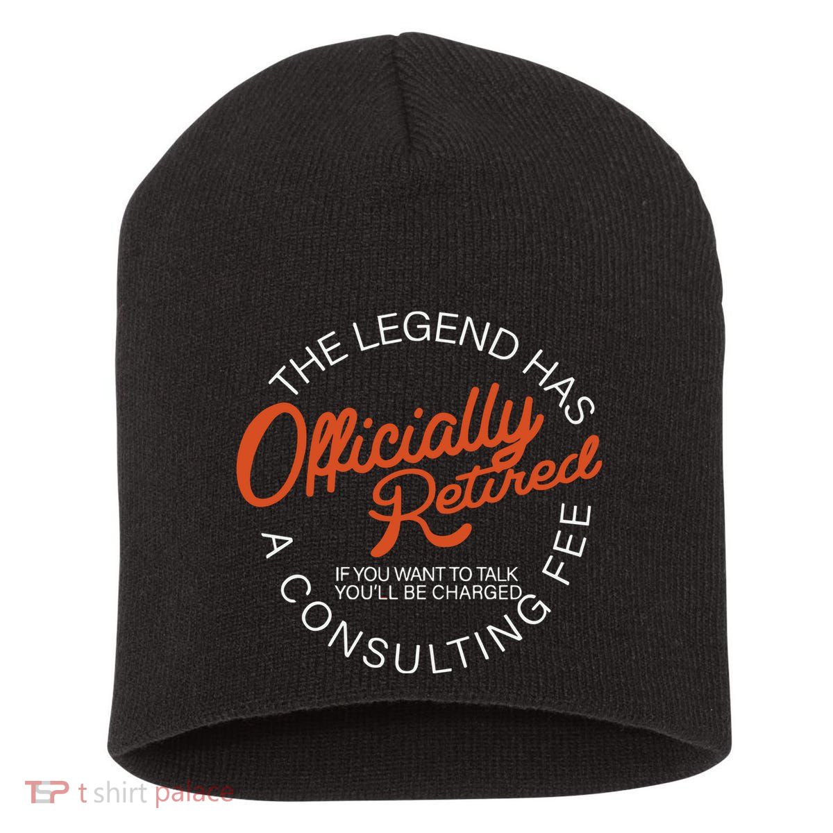 The Legend Officially Retired Short Acrylic Beanie