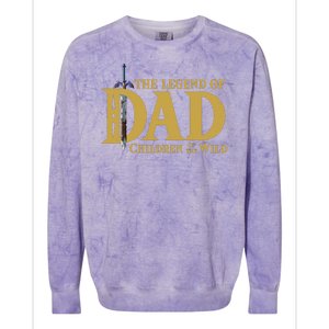 The Legend Of Dad Children Of The Wild Colorblast Crewneck Sweatshirt