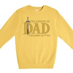 The Legend Of Dad Children Of The Wild Premium Crewneck Sweatshirt