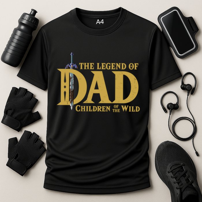 The Legend Of Dad Children Of The Wild Cooling Performance Crew T-Shirt