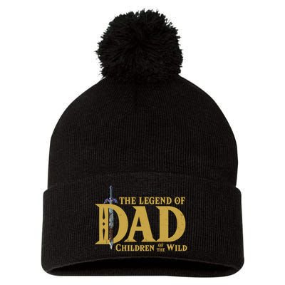 The Legend Of Dad Children Of The Wild Pom Pom 12in Knit Beanie