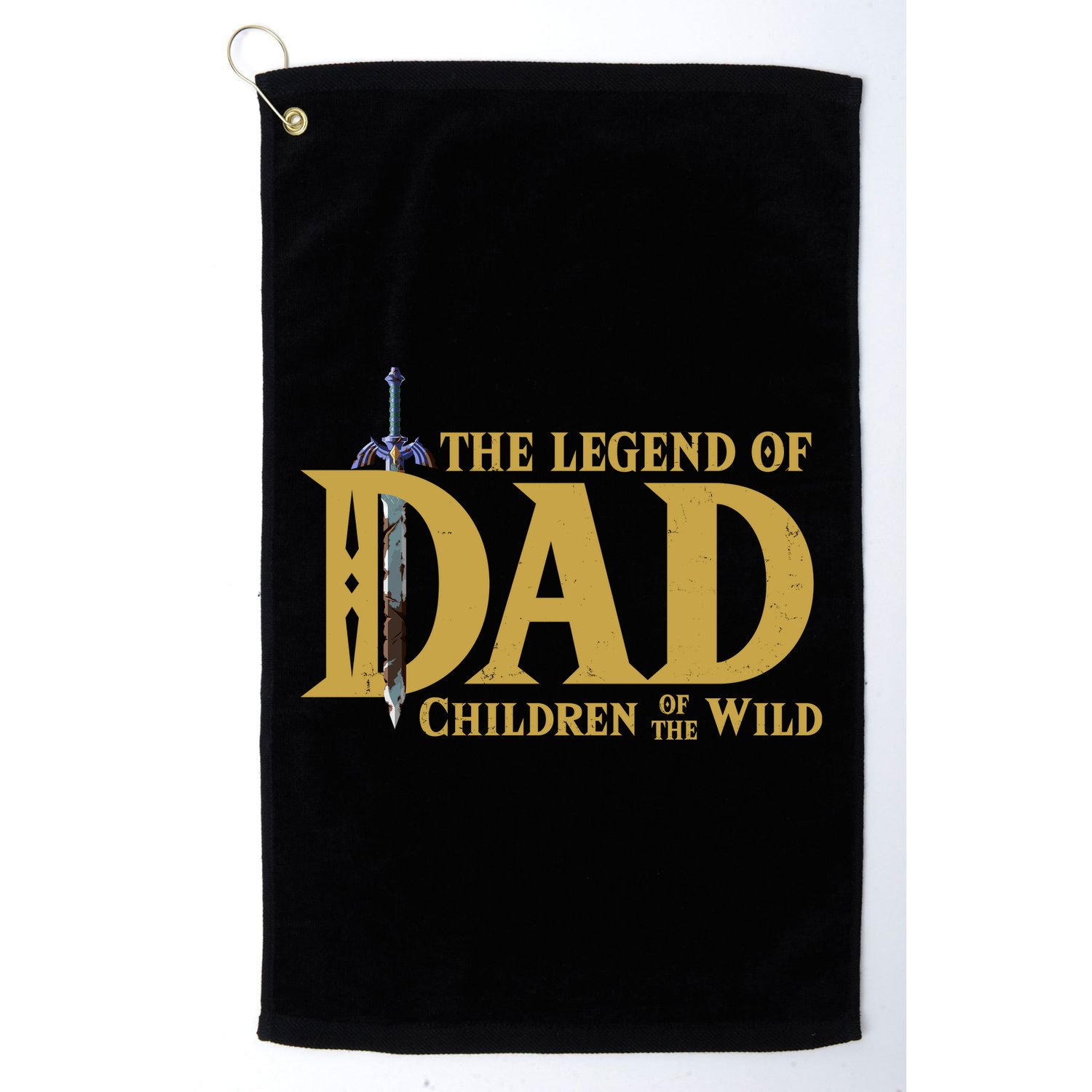 The Legend Of Dad Children Of The Wild Golf Towel