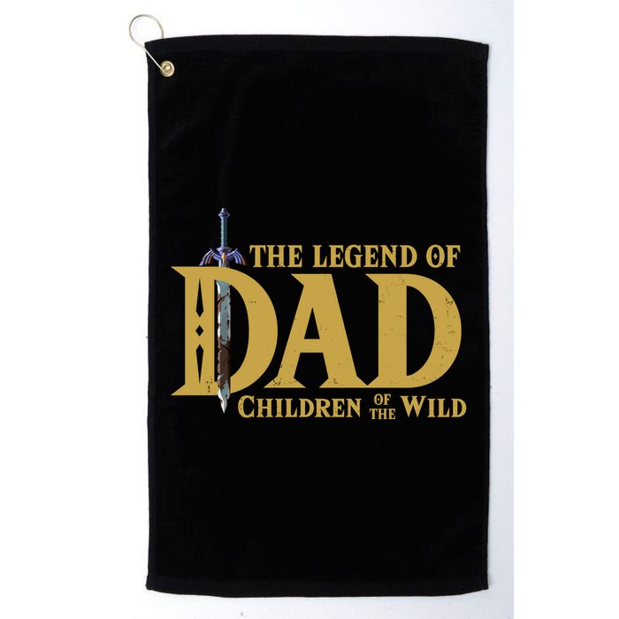 The Legend Of Dad Children Of The Wild Golf Towel