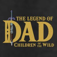 The Legend Of Dad Children Of The Wild Golf Towel