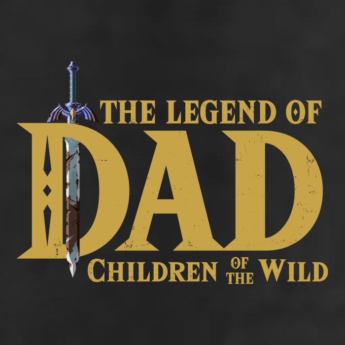 The Legend Of Dad Children Of The Wild Golf Towel