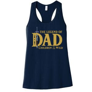 The Legend Of Dad Children Of The Wild Women's Racerback Tank