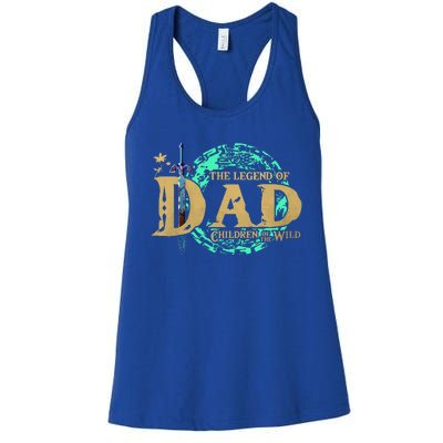 The Legend Of Dad Children Of The Wild Women's Racerback Tank