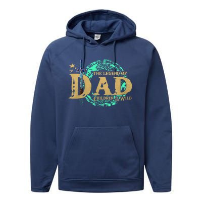 The Legend Of Dad Children Of The Wild Performance Fleece Hoodie