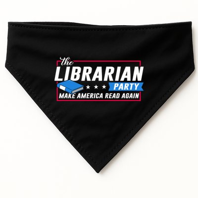 The Librarian Party: Make America Read Again USA-Made Doggie Bandana