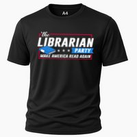 The Librarian Party: Make America Read Again Cooling Performance Crew T-Shirt