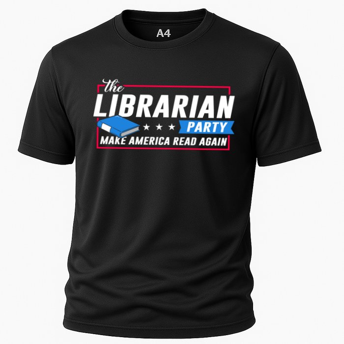 The Librarian Party: Make America Read Again Cooling Performance Crew T-Shirt