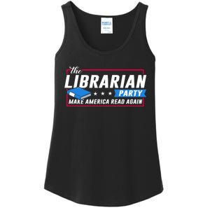 The Librarian Party: Make America Read Again Ladies Essential Tank