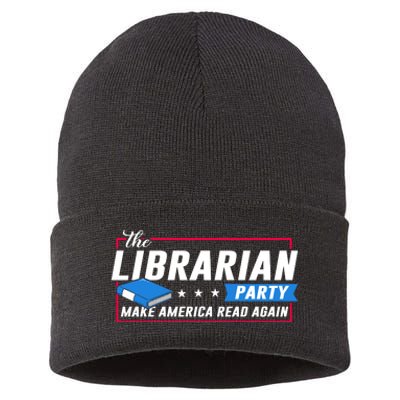 The Librarian Party: Make America Read Again Sustainable Knit Beanie