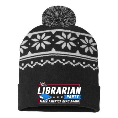 The Librarian Party: Make America Read Again USA-Made Snowflake Beanie