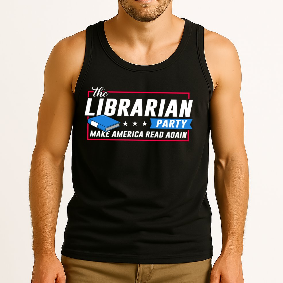 The Librarian Party: Make America Read Again Tank Top