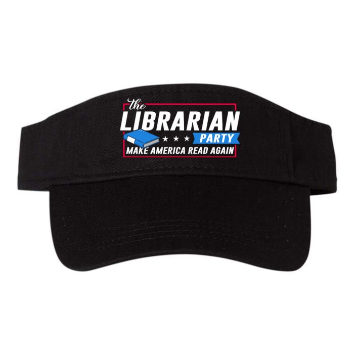 The Librarian Party: Make America Read Again Valucap Bio-Washed Visor