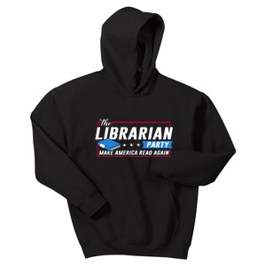 The Librarian Party: Make America Read Again Kids Hoodie