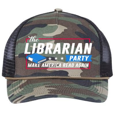 The Librarian Party: Make America Read Again Retro Rope Trucker Hat Cap