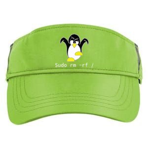 Tux Linux Penguin Sudo Rm Rf Programmer Developer Hacker Adult Drive Performance Visor