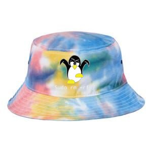 Tux Linux Penguin Sudo Rm Rf Programmer Developer Hacker Tie Dye Newport Bucket Hat