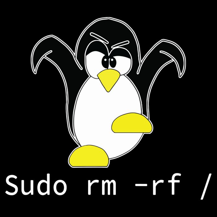 Tux Linux Penguin Sudo Rm Rf Programmer Developer Hacker Sweatshirt