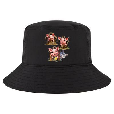Three Little Pigs - Costume For   Adults Women Cool Comfort Performance Bucket Hat