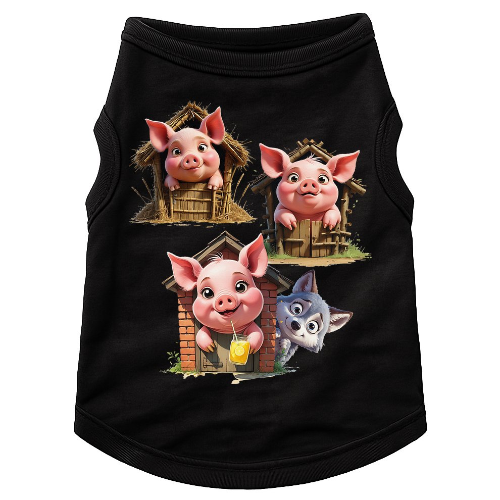 Three Little Pigs - Costume For   Adults Women Doggie Tank
