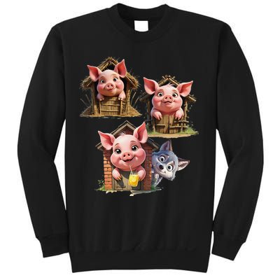 Three Little Pigs - Costume For   Adults Women Sweatshirt