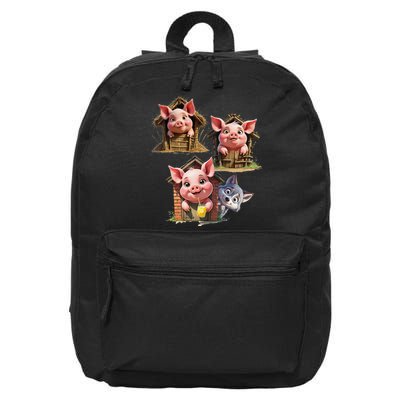 Three Little Pigs - Costume For   Adults Women 16 in Basic Backpack