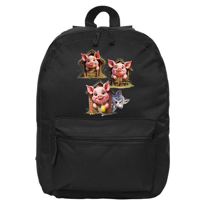 Three Little Pigs - Costume For   Adults Women 16 in Basic Backpack