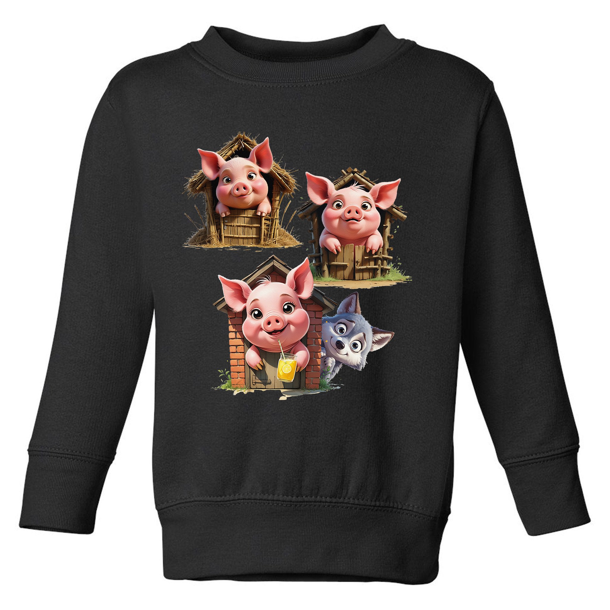 Three Little Pigs - Costume For   Adults Women Toddler Sweatshirt