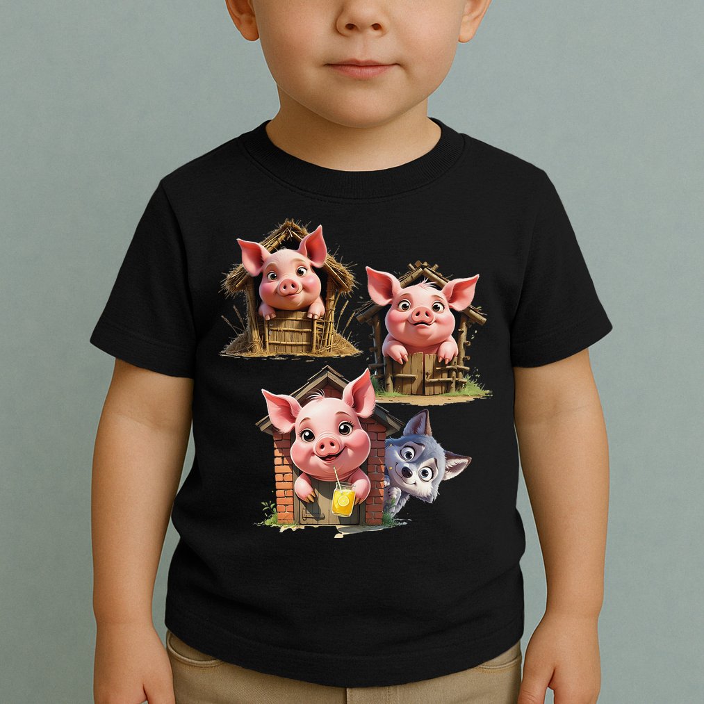 Three Little Pigs - Costume For   Adults Women Toddler T-Shirt