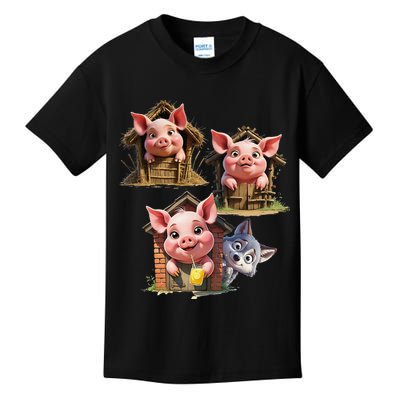 Three Little Pigs - Costume For   Adults Women Kids T-Shirt