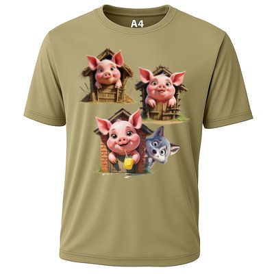 Three Little Pigs - Costume For   Adults Women Cooling Performance Crew T-Shirt