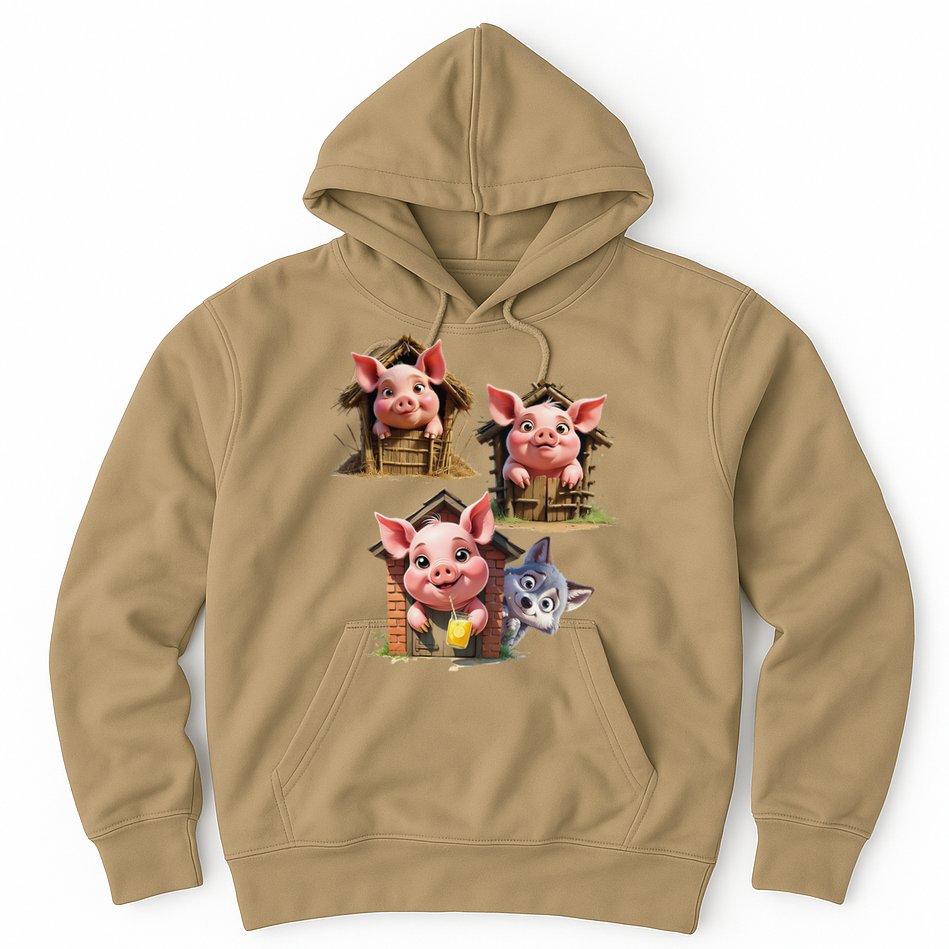 Three Little Pigs - Costume For   Adults Women Hoodie