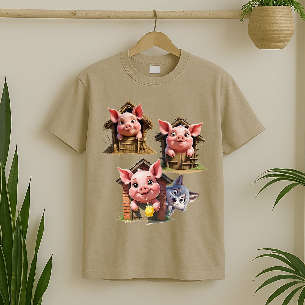 Three Little Pigs - Costume For   Adults Women T-Shirt