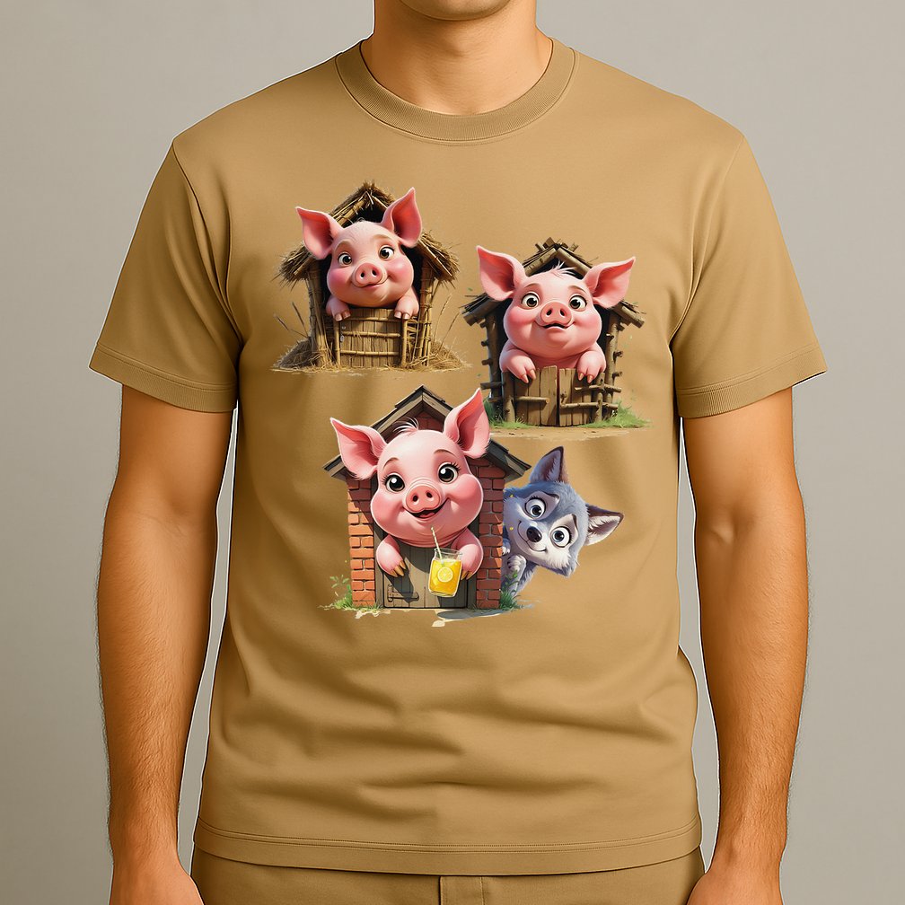 Three Little Pigs - Costume For   Adults Women T-Shirt