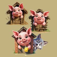 Three Little Pigs - Costume For   Adults Women T-Shirt